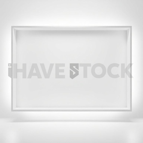 Floating Screen Frame Mockup Studio Top Light Glow series 247