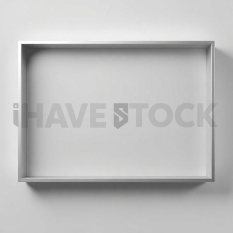 Floating Screen Frame Mockup Subtle Reflective Edge series 396