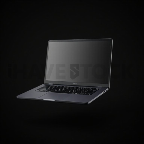 Generic Laptop Mockup Cinematic Rim Light series 389