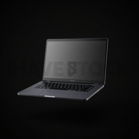 Generic Laptop Mockup Studio Top Light Glow series 100