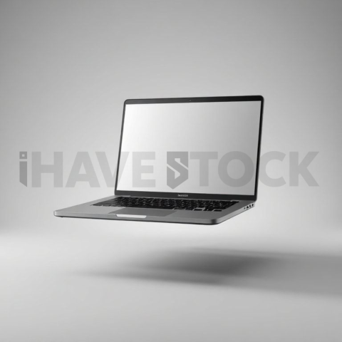 Generic Laptop Mockup Studio Top Light Glow series 185