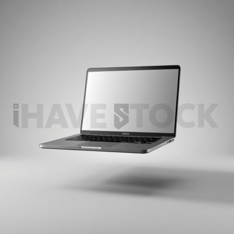 Generic Laptop Mockup Studio Top Light Glow series 285