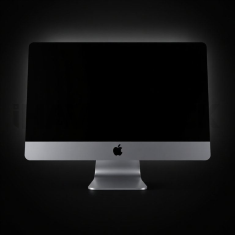 IMac 27 inch Mockup Cinematic Rim Light series 10