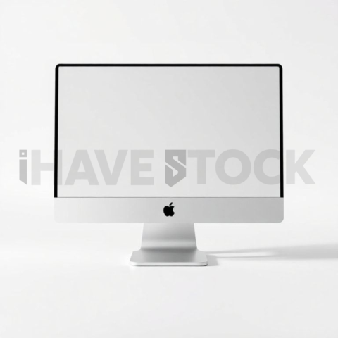 IMac 27 inch Mockup Clean Minimalist Lighting series 146
