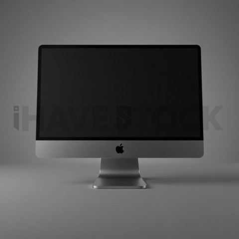 IMac 27 inch Mockup High Contrast Dark Mode series 370