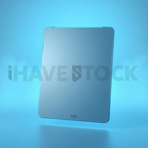 IPad Air Mockup Neon Cyan Accent Glow series 91