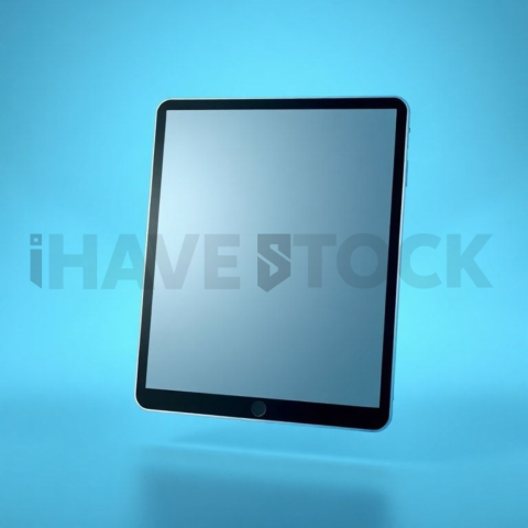 IPad Air Mockup Neon Cyan Accent Glow series 275