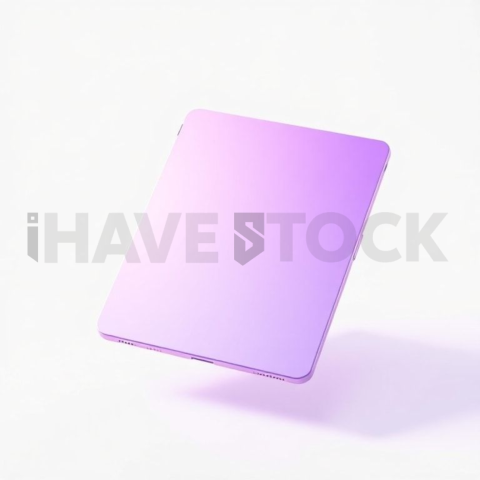 IPad Air Mockup Neon Purple Soft Glow series 393