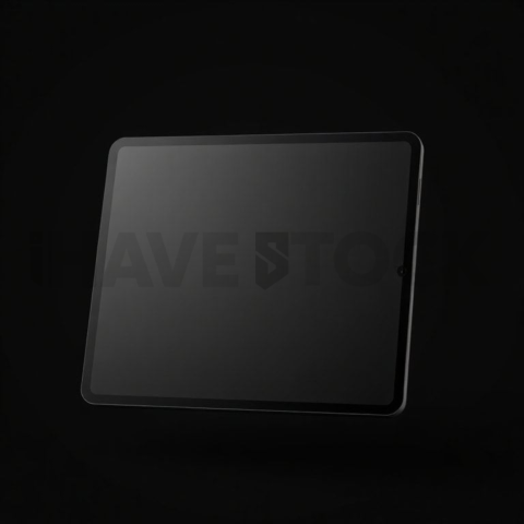 IPad Pro 13 inch Mockup High Contrast Dark Mode series 119