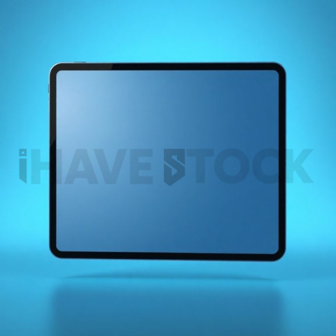 IPad Pro 13 inch Mockup Neon Cyan Accent Glow series 208
