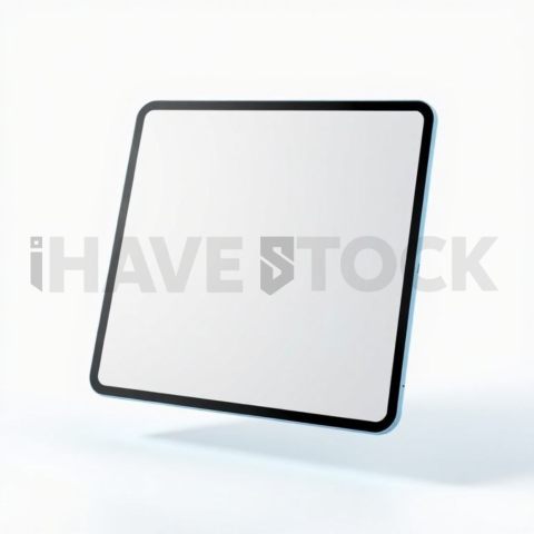 IPad Pro 13 inch Mockup Neon Cyan Accent Glow series 264