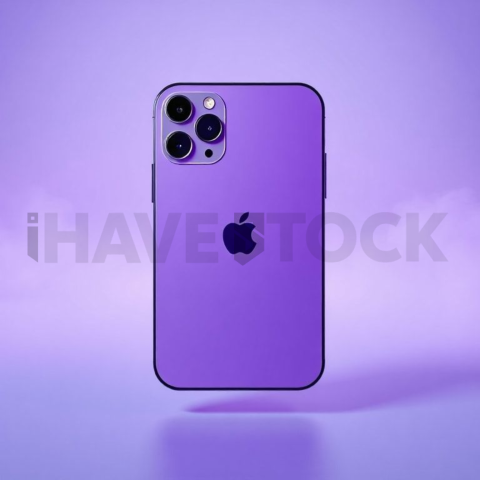 IPhone 15 Pro Mockup Neon Purple Soft Glow series 87