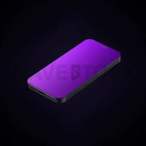 IPhone 15 Pro Mockup Neon Purple Soft Glow series 133