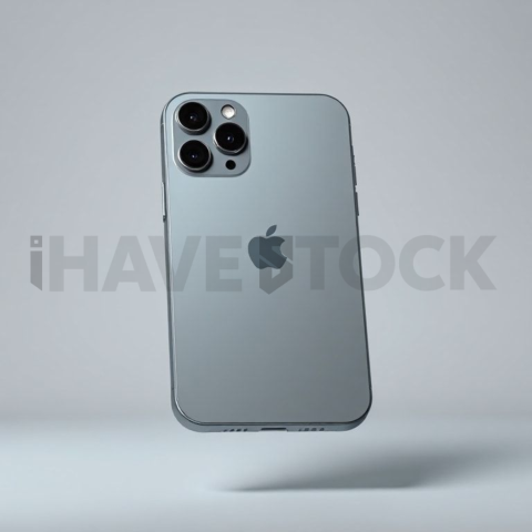 IPhone 16 Pro Max Mockup Neon Cyan Accent Glow series 93