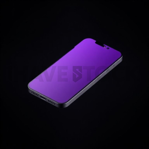 IPhone 16 Pro Max Mockup Neon Purple Soft Glow series 355