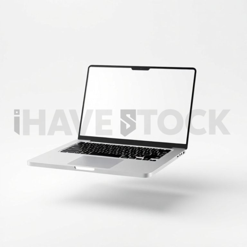 MacBook Air Mockup Pure White Background Clarity series 374