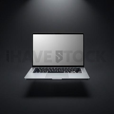 MacBook Air Mockup Studio Top Light Glow series 269