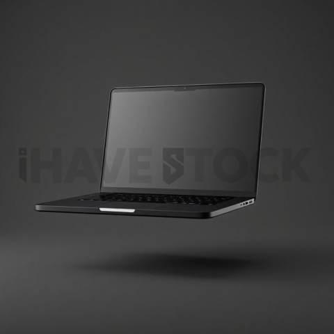 MacBook Pro 16 inch Mockup High Contrast Dark Mode series 297
