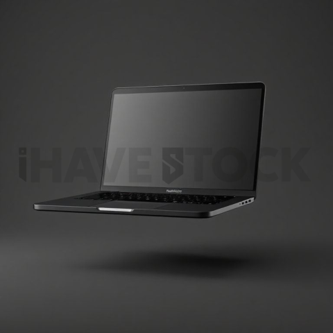 MacBook Pro 16 inch Mockup High Contrast Dark Mode series 387