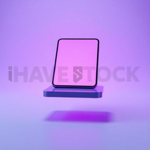 Minimal UI Device Mockup Mockup Neon Purple Soft Glow series 118