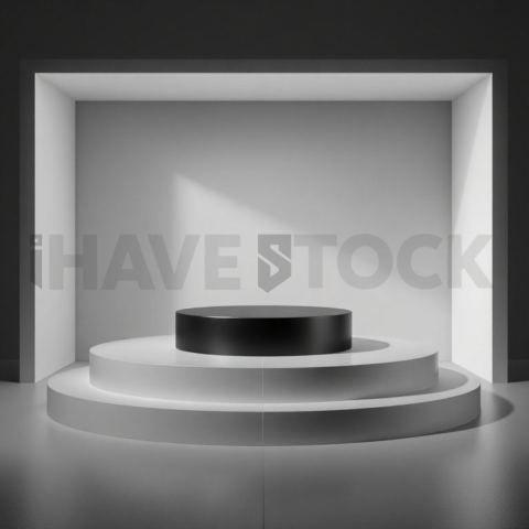 Studio Display Mockup Clean Minimalist Lighting series 2