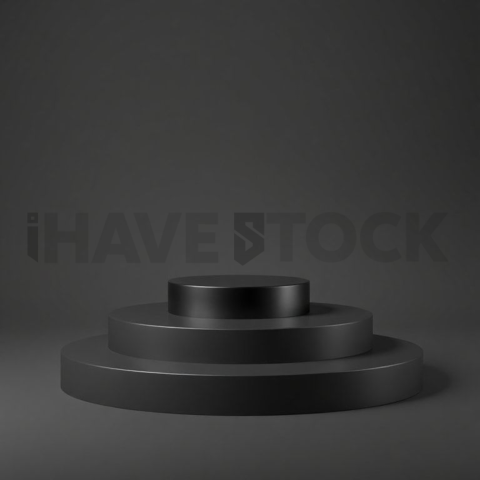 Studio Display Mockup High Contrast Dark Mode series 254