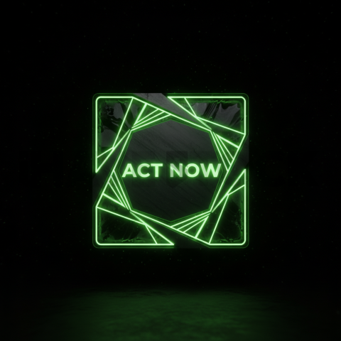 Cinematic Neon Cta Button 3D Green Neon Glow 2025 – 8K Minimal Black UI Mockup MKT GLS 1042