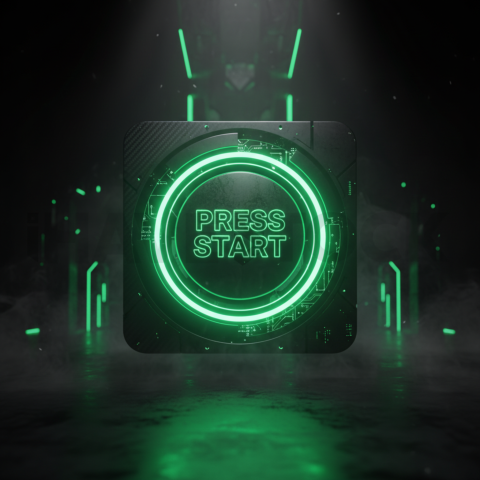 Cinematic Neon Cta Button 3D Green Neon Glow 2025 – 8K Minimal Black UI Mockup MKT GLS 1330