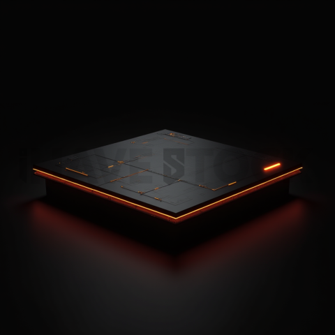 Dark Pricing Table Ui Component Amber Glow 2025 – 8K Minimal Black UI Mockup MKT GLS 0716