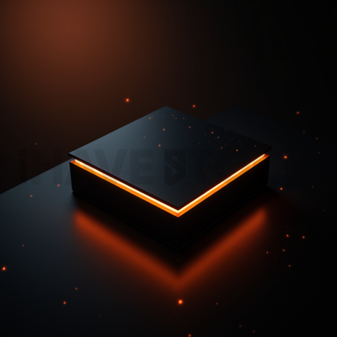 Dark Pricing Table Ui Component Amber Glow 2025 – 8K Minimal Black UI Mockup MKT GLS 0324