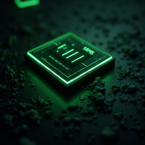 Dark Pricing Table Ui Component Green Neon Glow 2025 – 8K Minimal Black UI Mockup MKT GLS 0323