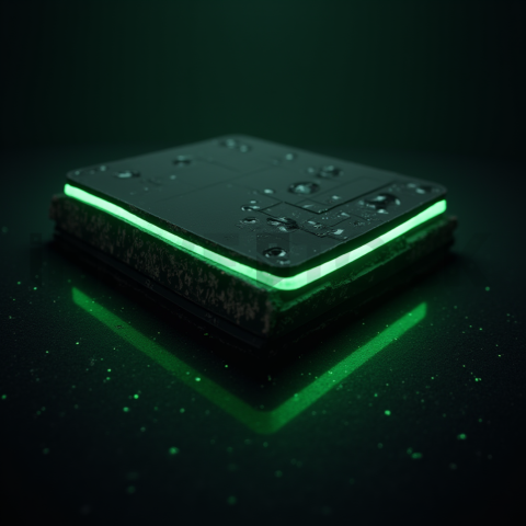 Dark Pricing Table Ui Component Green Neon Glow 2025 – 8K Minimal Black UI Mockup MKT GLS 0772