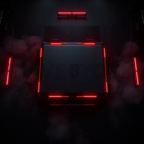 Dark Testimonial Ui Block Red Glow 2025 – 8K Minimal Black UI Mockup MKT GLS 1162