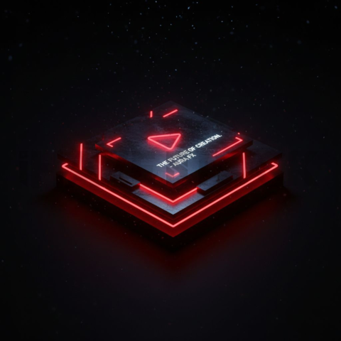 Dark Testimonial Ui Block Red Glow 2025 – 8K Minimal Black UI Mockup MKT GLS 1309