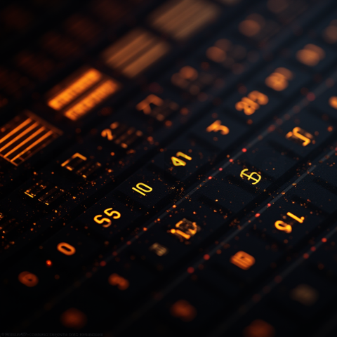 Dark Mode Calendar Ui Mockup Orange Fire Glow 2025 – 8K Minimal Black UI Mockup MKT GLS 0187