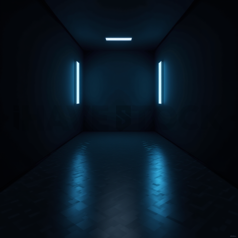 Minimal Black Saas Hero Section Layout Blue Electric Glow 2025 – 8K Minimal Black UI Mockup MKT GLS 0908