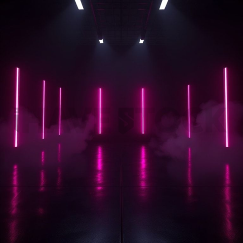 Minimal Black Saas Hero Section Layout Magenta Glow 2025 – 8K Minimal Black UI Mockup MKT GLS 1177