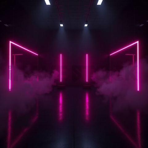 Minimal Black Saas Hero Section Layout Magenta Glow 2025 – 8K Minimal Black UI Mockup MKT GLS 1226