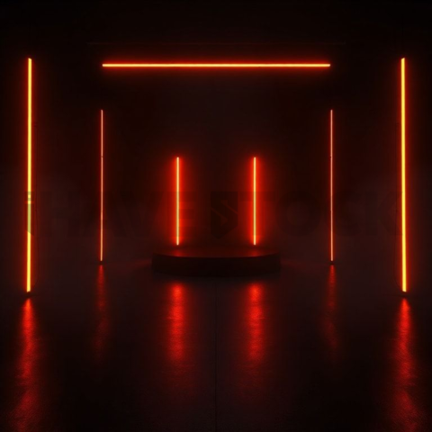 Minimal Black Saas Hero Section Layout Orange Fire Glow 2025 – 8K Minimal Black UI Mockup MKT GLS 1286