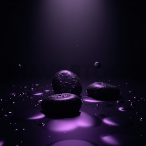 Minimal Black Saas Hero Section Layout Purple Glow 2025 – 8K Minimal Black UI Mockup MKT GLS 0192