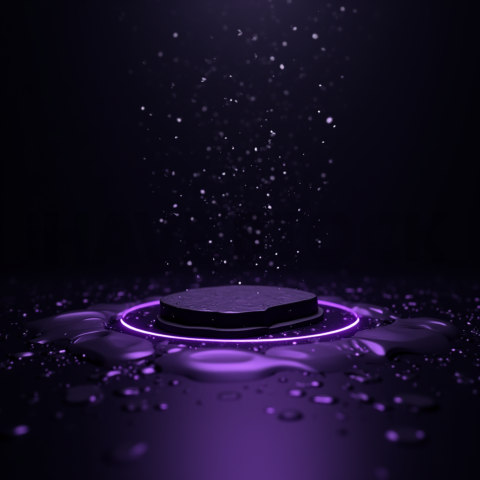 Minimal Black Saas Hero Section Layout Purple Glow 2025 – 8K Minimal Black UI Mockup MKT GLS 0321