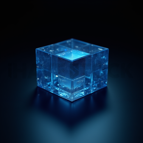 Minimalism Glassmorphism Block Blue Electric Glow 2025 – 8K Minimal Black UI Mockup MKT GLS 0288