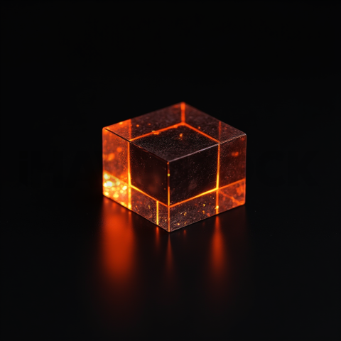 Minimalism Glassmorphism Block Orange Fire Glow 2025 – 8K Minimal Black UI Mockup MKT GLS 0300