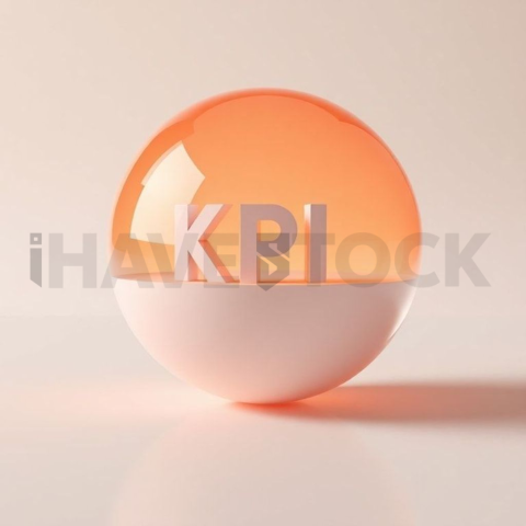 3D Kpi Sphere Sunset Orange series 813