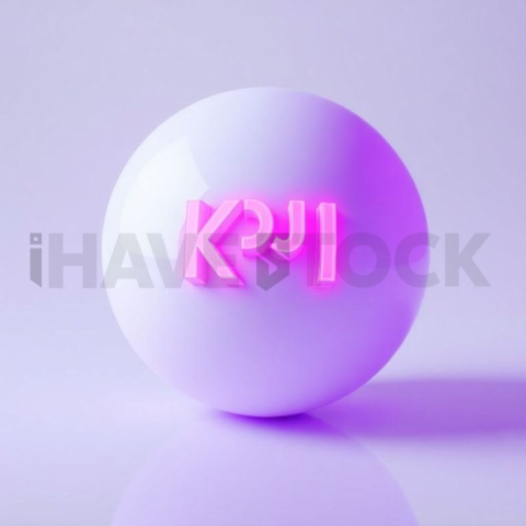 3D Kpi Sphere Purple Neon series 803