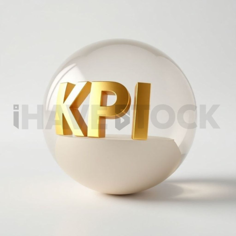 3D Kpi Sphere Gold Metallic series 806