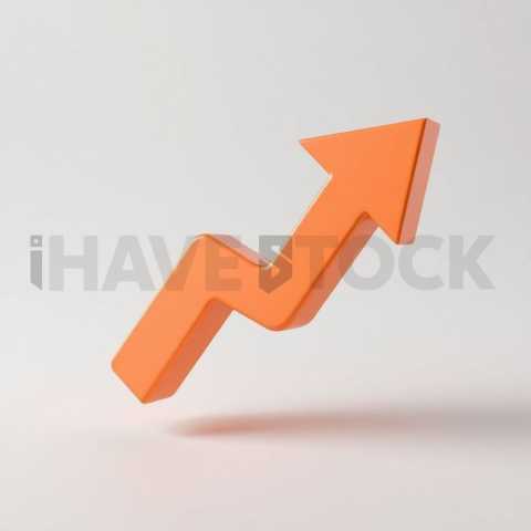 3D Growth Arrow Amber Soft series 797