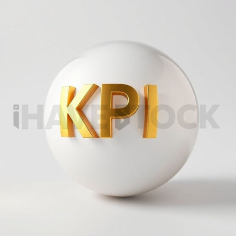 3D Kpi Sphere Gold Metallic series 786