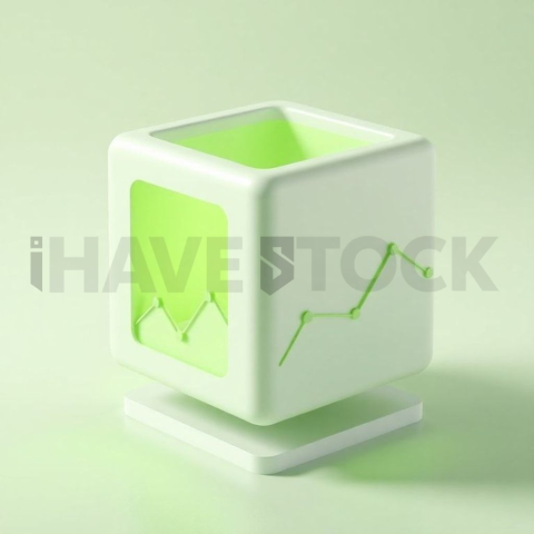 3D Analytics Cube Lime Green series 760