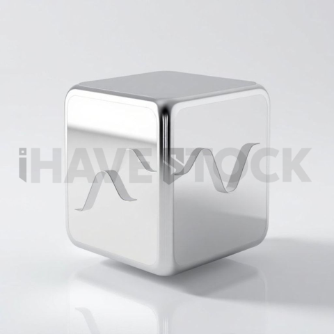 3D Analytics Cube Chrome Silver series 747